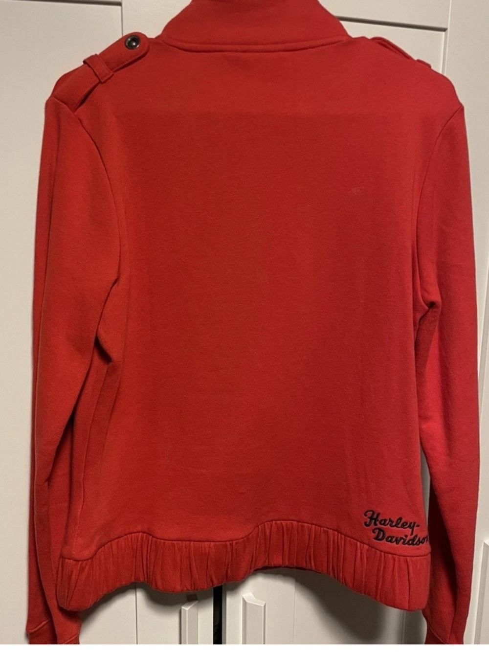 Harley Davidson Red Zip-Front Jacket - Picture 4 of 4